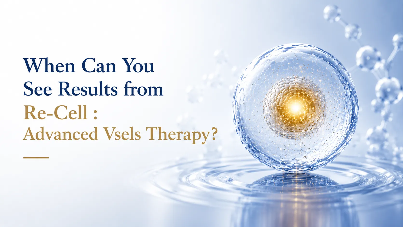 When Can You See Results from Re-Cell : Advanced Vsels Therapy?